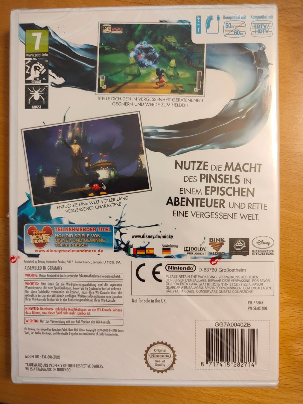 Nintendo Spiele: WII Spiel:  Micky Epic  ganz neu - noch eingeschweisst – Neu und originalverpackt aus St. Gallen von Bisaknosp 1