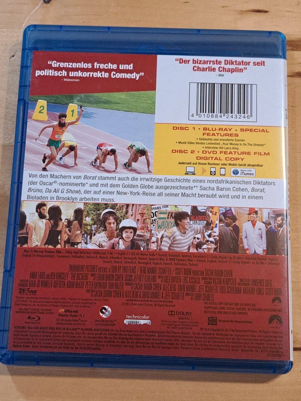 Tutti i DVDs: Blu-Ray + DVD Der Diktator mit Sacha Baron Cohen, 2-Disc – Nuovo (secondo la descrizione) da Unterseen venduto da Kanica 1