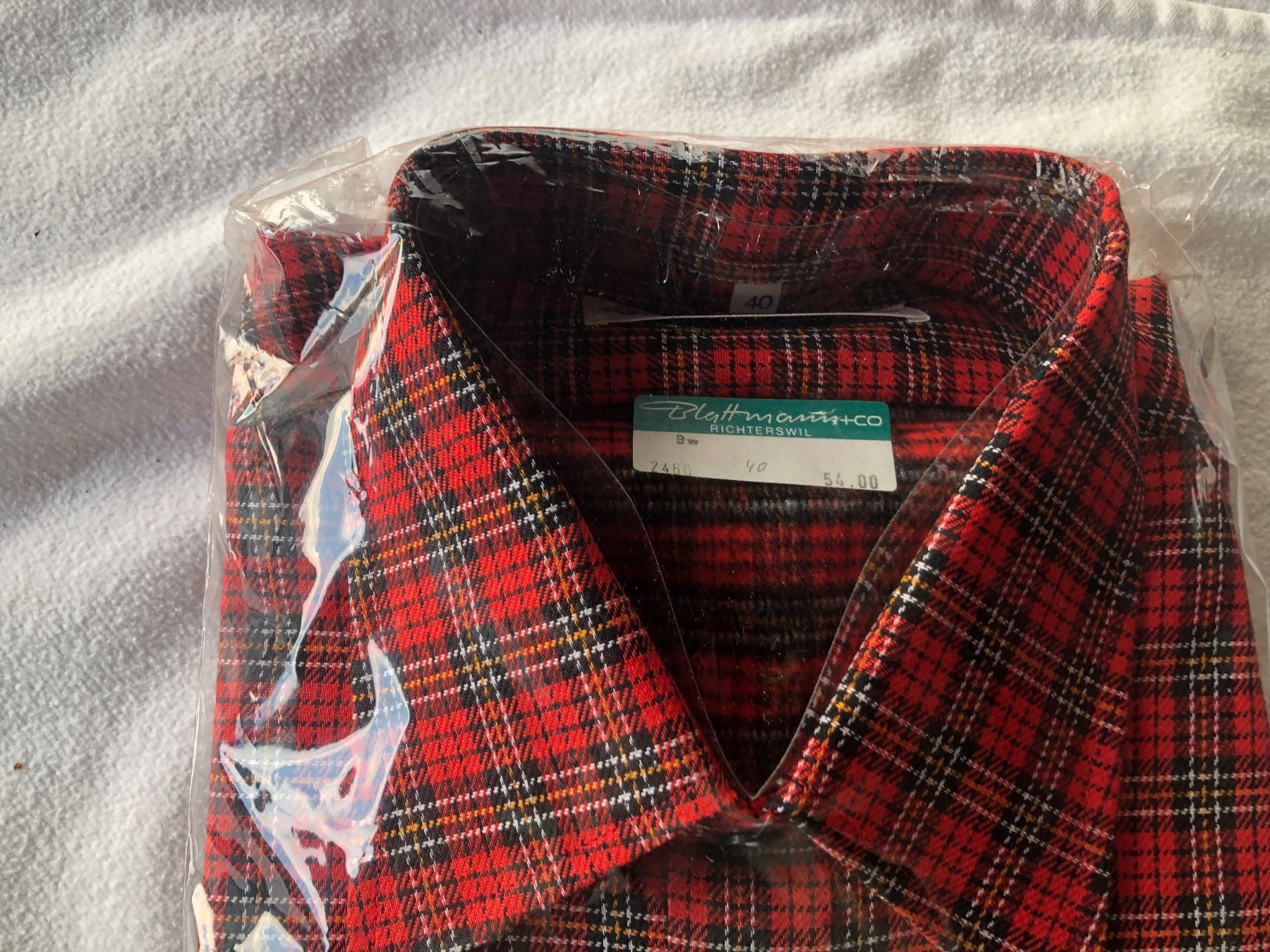 Camicie: Herrenhemd Gr. 40, kariert, rot/schwarz 40 – Usato da Schübelbach venduto da Dolly990_2 1
