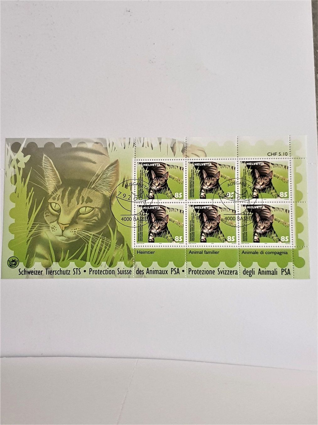 Alle Briefmarken: (156) Sondermarke "Schweizer Tierschutz" – Gebraucht aus Schwarzhäusern von Inot3 6