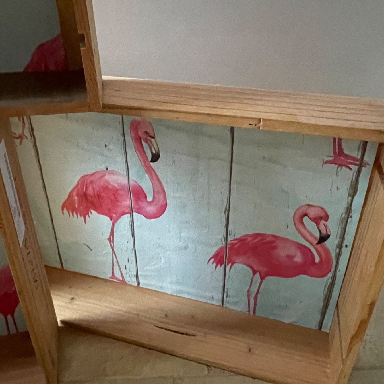 Tutte le decorazioni: Holzkisten mit Flamingo Dekor – Usato da Turbenthal venduto da fuhrer3 2