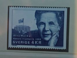 Schweden 1991 Nobelpreis Frieden 1982 Alva Myrdal postfrisch