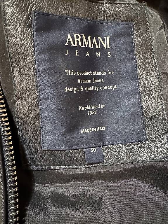 Jacken: Armani Jeans Leder Jacke Herren – Gebraucht aus Kloten von kevinho15 2