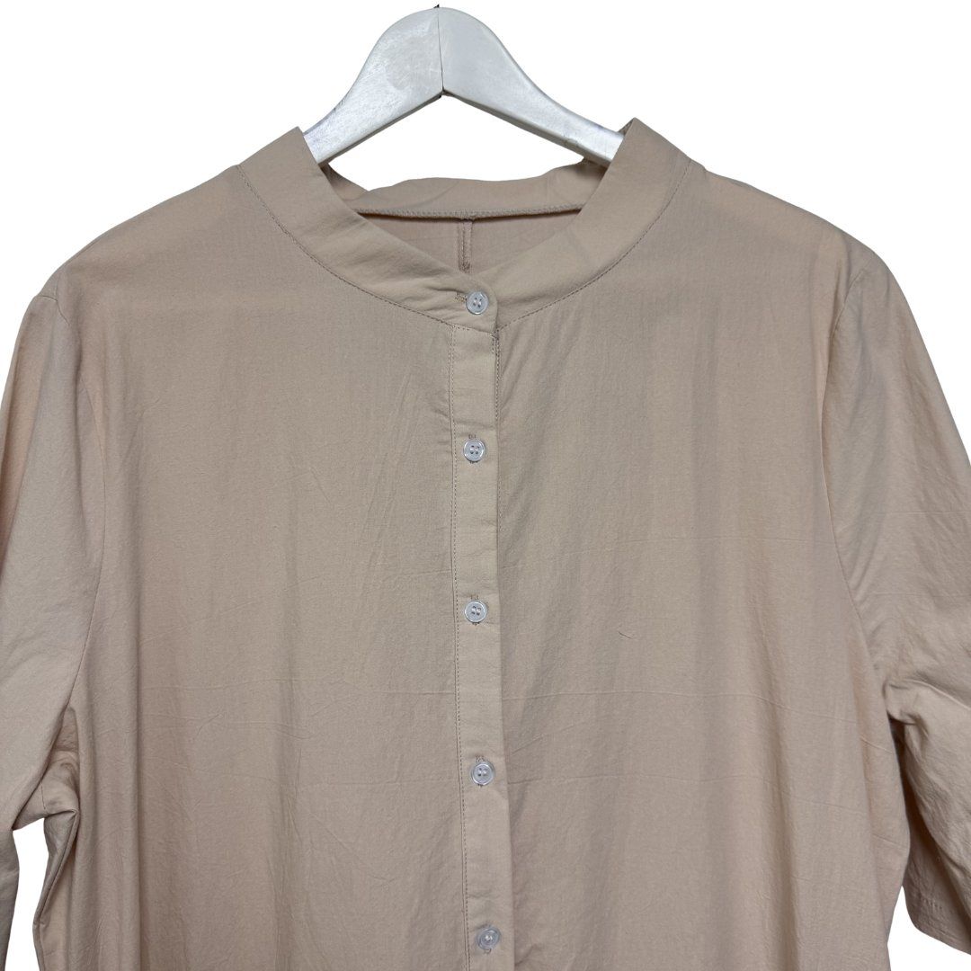 Vestiti: Oversize Maxikleid XL 100% Baumwolle beige Capsule Wardrobe – Usato da Porrentruy venduto da MadameResell 2