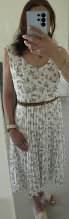 LCW Vision Sommerkleid, Grösse L, Blumenmuster, mit Gürtel