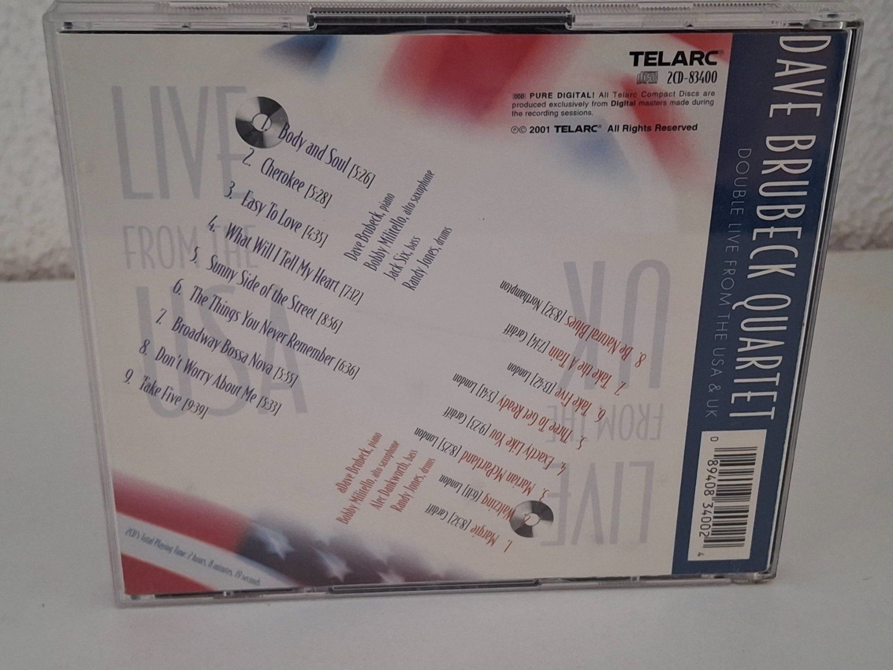CD: 2CD Dave Brubeck Quartet - Double Live (USA & UK) – Usato da Aarberg venduto da Jackup1 1