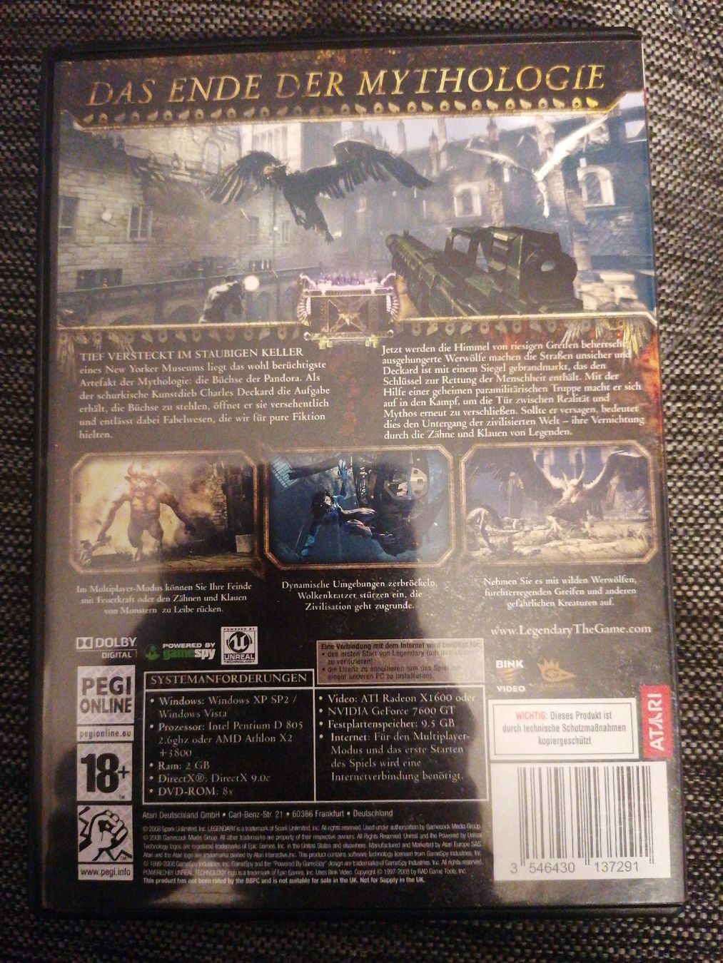Giochi: LEGENDARY PC DVD – Usato da Pratteln venduto da ThereseZ 1