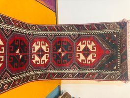 Antiker persischer Teppich aus Seide