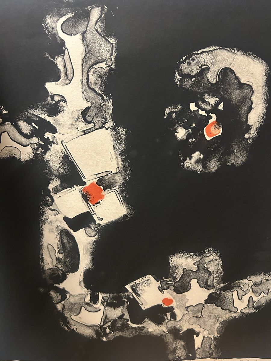 Grafica & Litografie: Original Litho "Abstrakte Komposition III", Jun Dobashi – Usato da Glarus venduto da KunstWerkEr-LS87 4