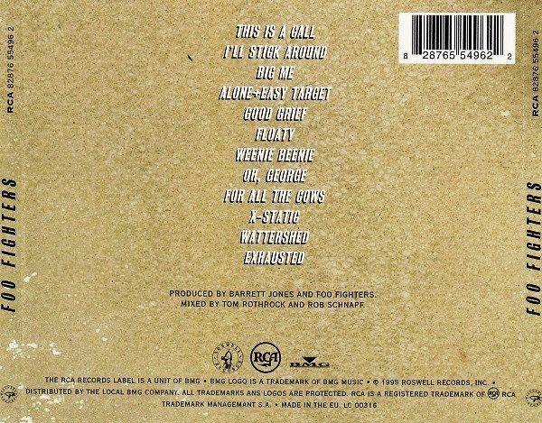 CDs: CD Foo Fighters - S/t (First, 1995) – D'occasion à Möriken AG par mineralia 1