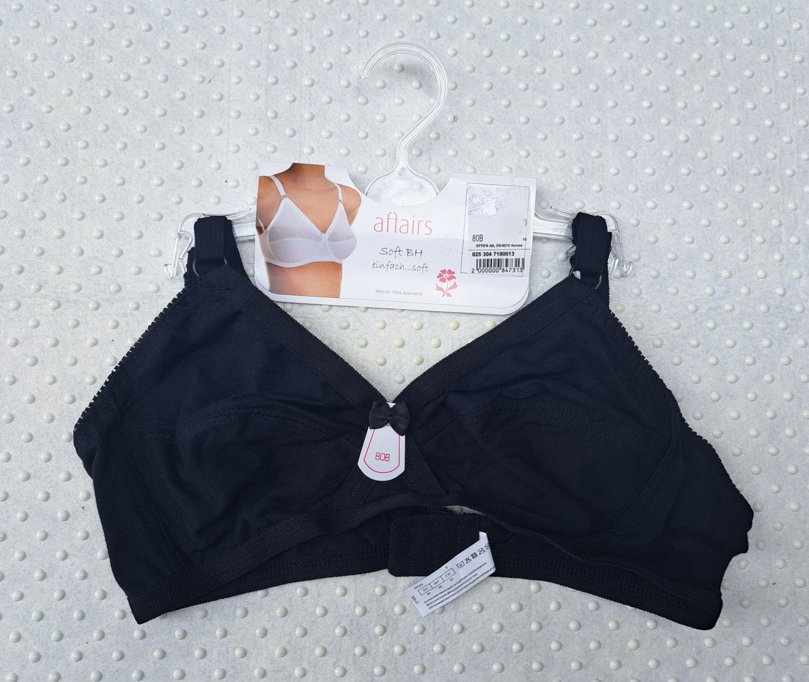 Altra biancheria intima: NEU! Affairs Soft BH Schwarz Gr. 80B Baumwolle – Nuovo e nell'imballaggio originale da Gysenstein venduto da joshuas81 1