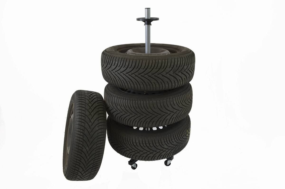 Supporti a parete: Felgenhalter und Reifenhalter mit Rollen – Nuovo e nell'imballaggio originale da Koppigen venduto da Bracher_Mail-House 1