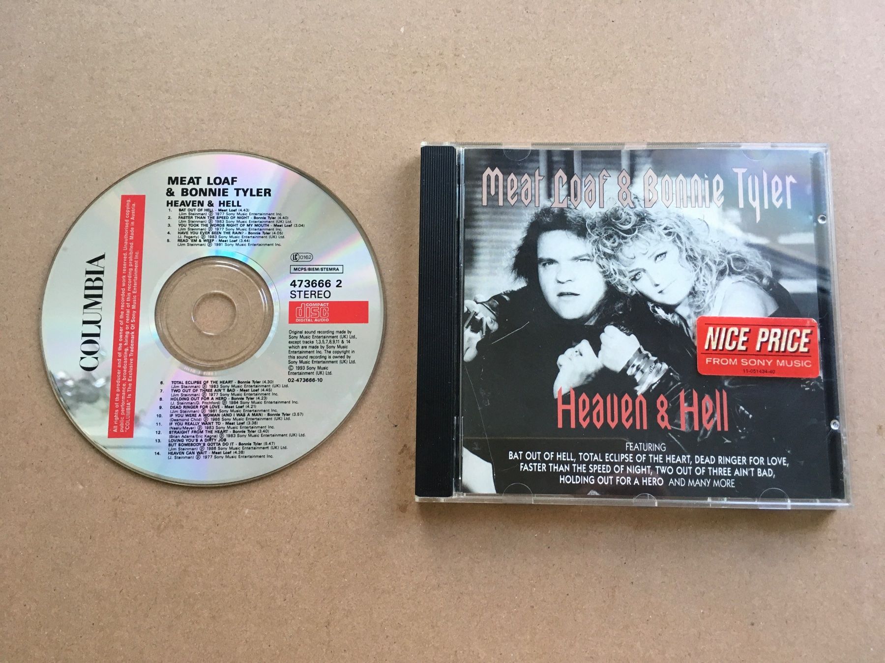CD: Meat Loaf & Bonnie Tyler - Heaven & Hell -CD- – Usato da St.Gallen venduto da MedienJoe