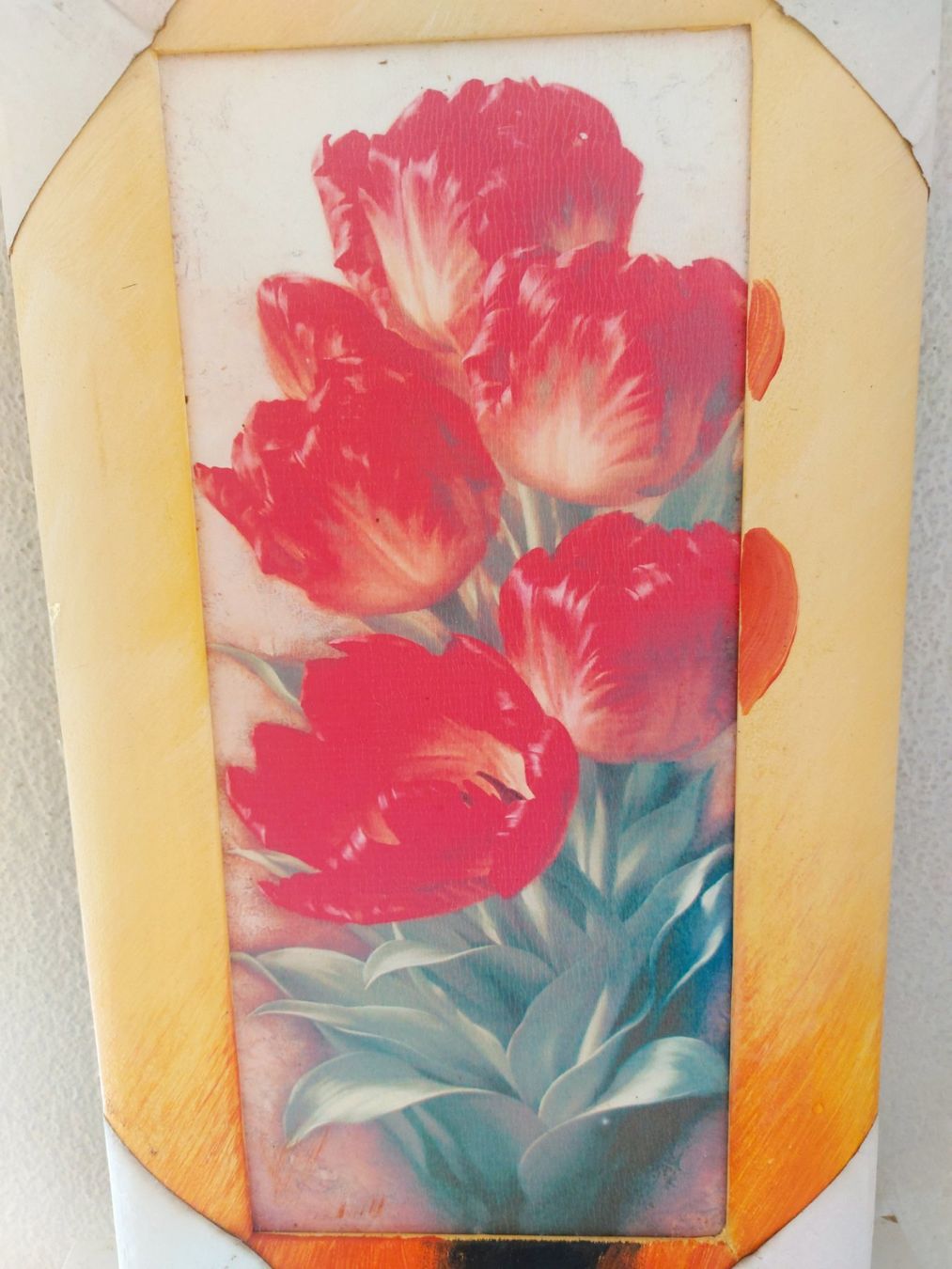 Dipinti: Gemaelde auf Holz -Blumen 45x24cm – Usato da Horgen venduto da zur_jq85 1