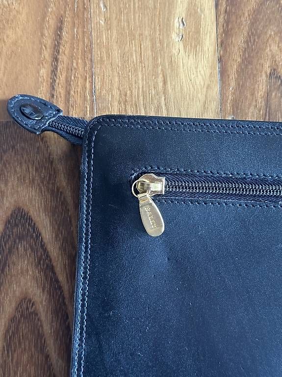 Bally Valigie & Borse: Bally Ledermappe / Dokumentenmappe, schwarz – Usato da Zürich venduto da fleurance01 1