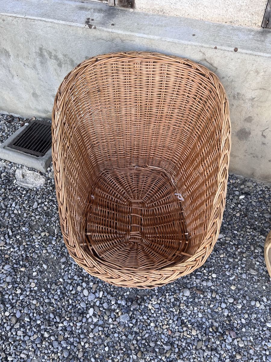 Poltrone: Korbsessel Rattan braun Vintage – Usato da Gais venduto da janifish 1