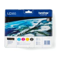 Brother LC985BK+ LC985C + LC985M + LC985Y=LC985VAL Multipack