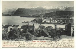 LUZERN und die Alpen gel. 1904 n. Speicher