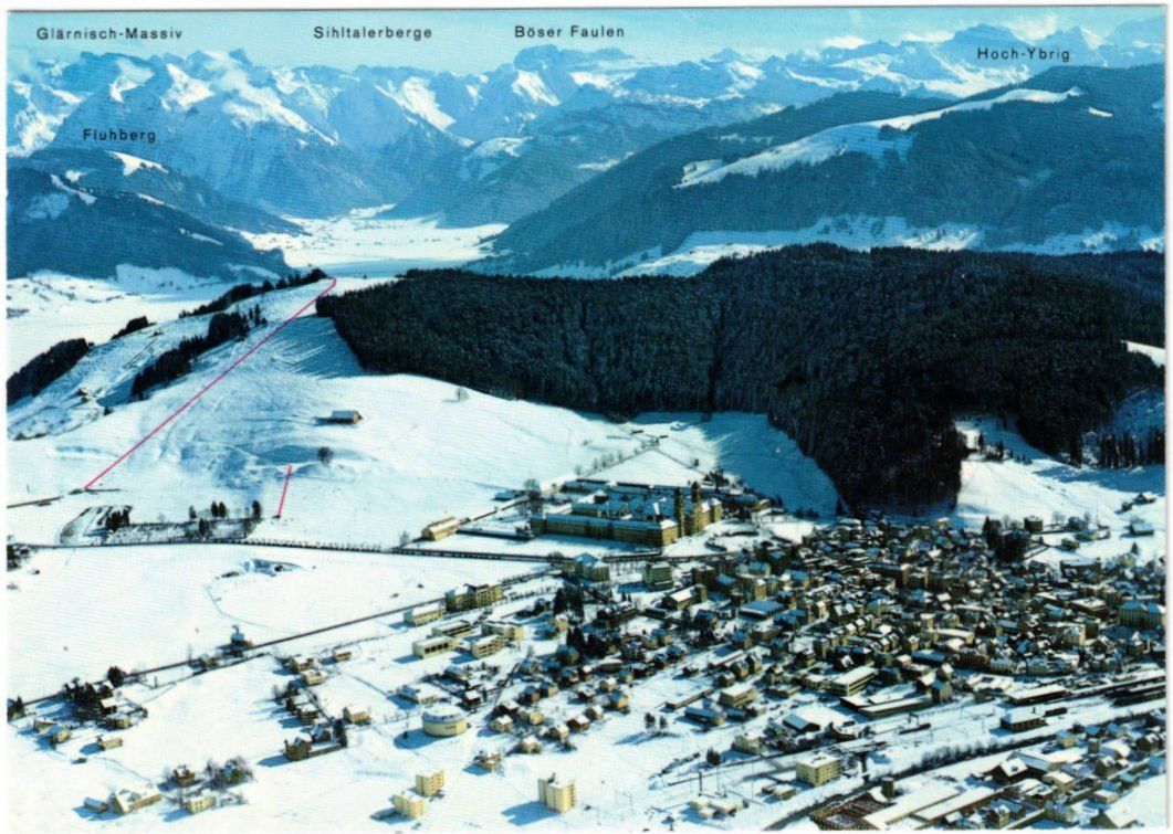 Cartes postales: Einsiedeln mit Skigebiet – D'occasion à Binningen par Mountainrider