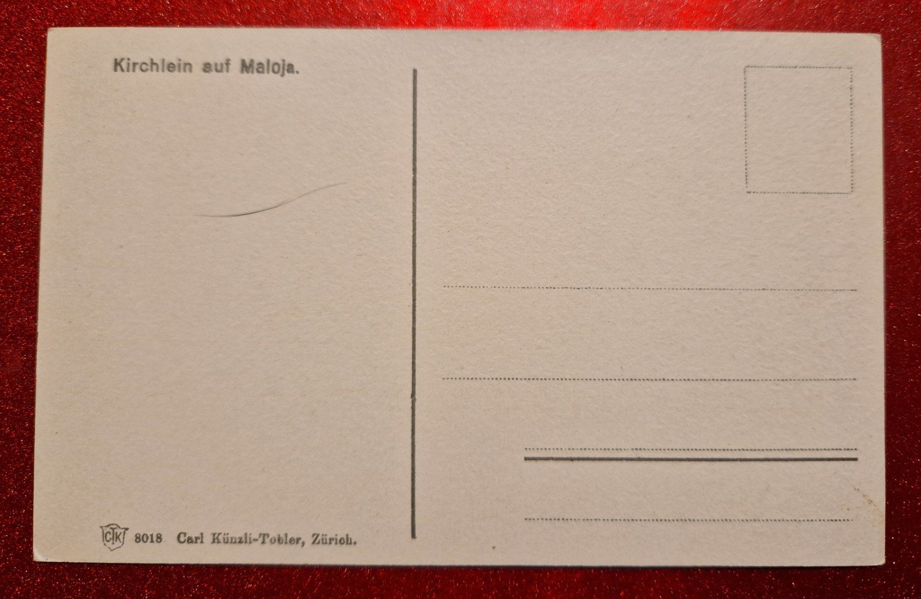 Cartoline postali: Kirchlein auf Maloja top – Nuovo (secondo la descrizione) da Melchnau venduto da Fishel 1