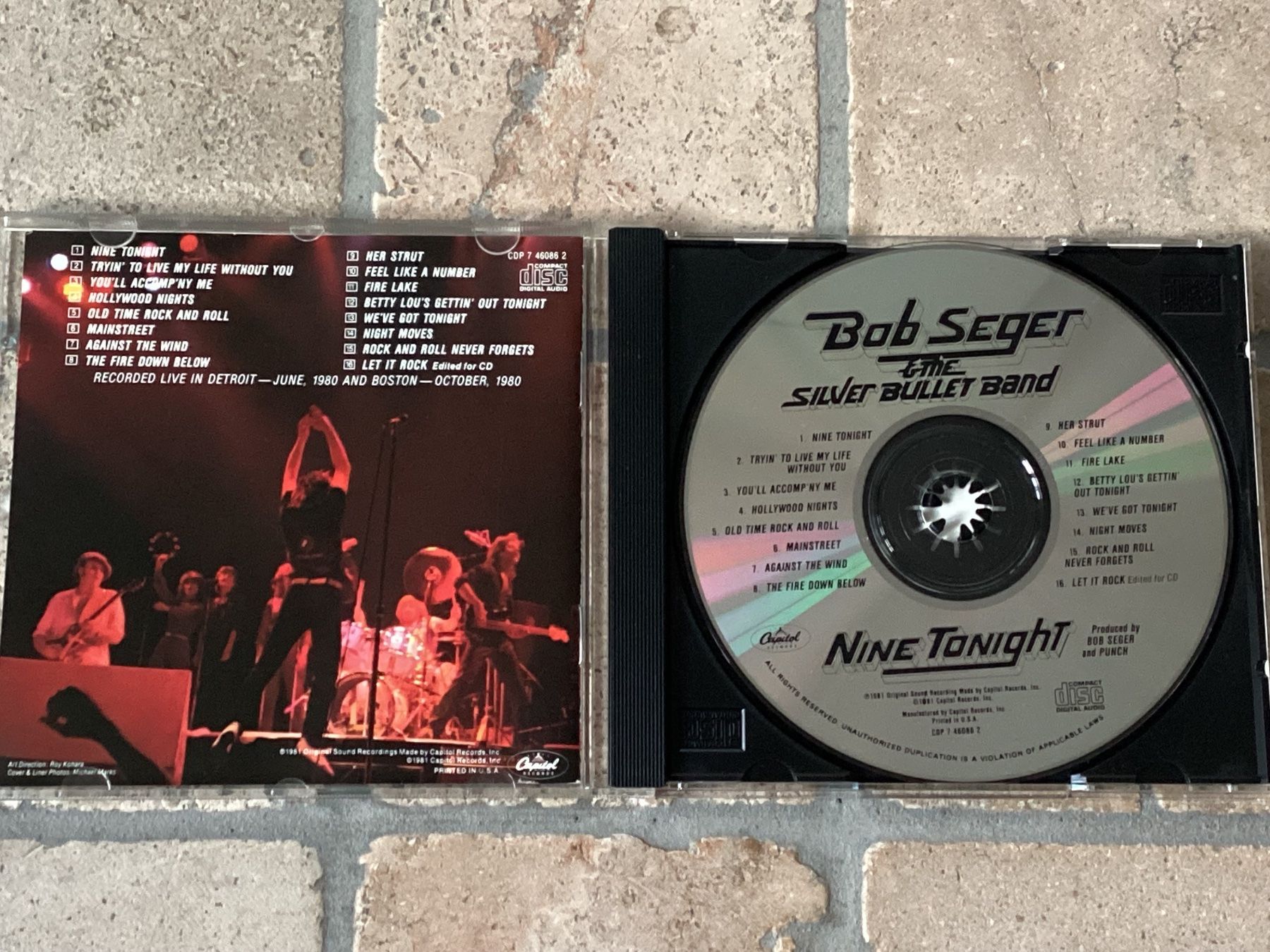 CD: Bob Seger & the Silver Bullet Band, Nine Tonight, 1981 – Usato da Mörschwil venduto da Monzar 1