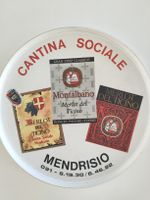 Vintage Serviertablett Cantina Sociale Mendrisio, Rarität