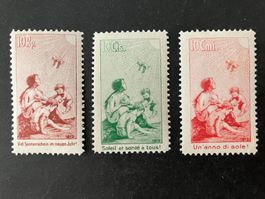 Pro Juventute Vorläufer, I-III, 1912, *, KP 550.--