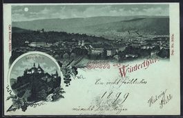 Mondschein-Lithographie Winterthur, Schl