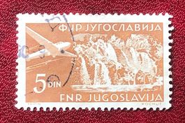 Briefmarken aus Jugoslawien Plitvicer Wasserfälle gestempelt