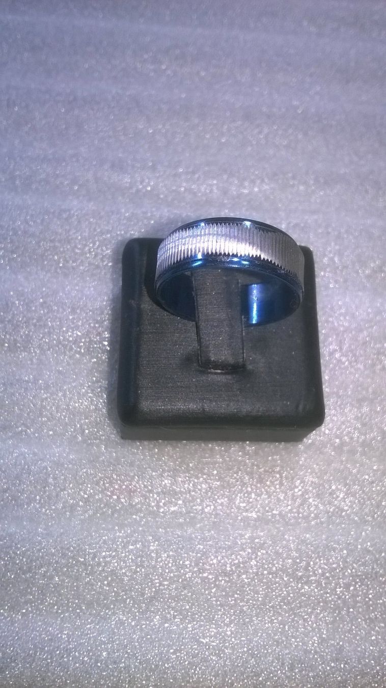 Anelli: RING EDELSTHAL,,,BLAU UND WEISS,,,GLANZIG – Nuovo (secondo la descrizione) da Basel venduto da bijoutrie_4 2