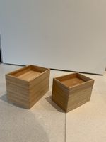 2-er Set Bambus Schachteln/Boxen neuwertig