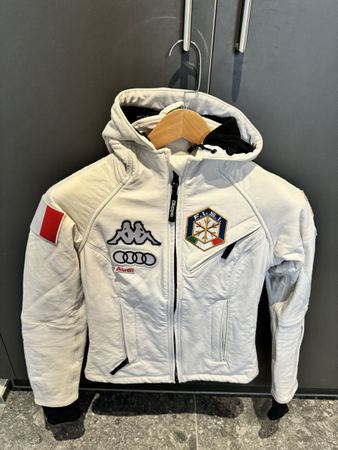 Kappa Audi FIS Ski Jacket White Size Small Winter Snow