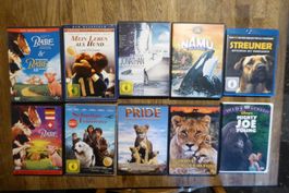 Lot DVD (1x Bluray) Tierfilme