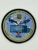 Sehr seltenes WEF Police Air Support 2010 Goldrand 40 Jahre
