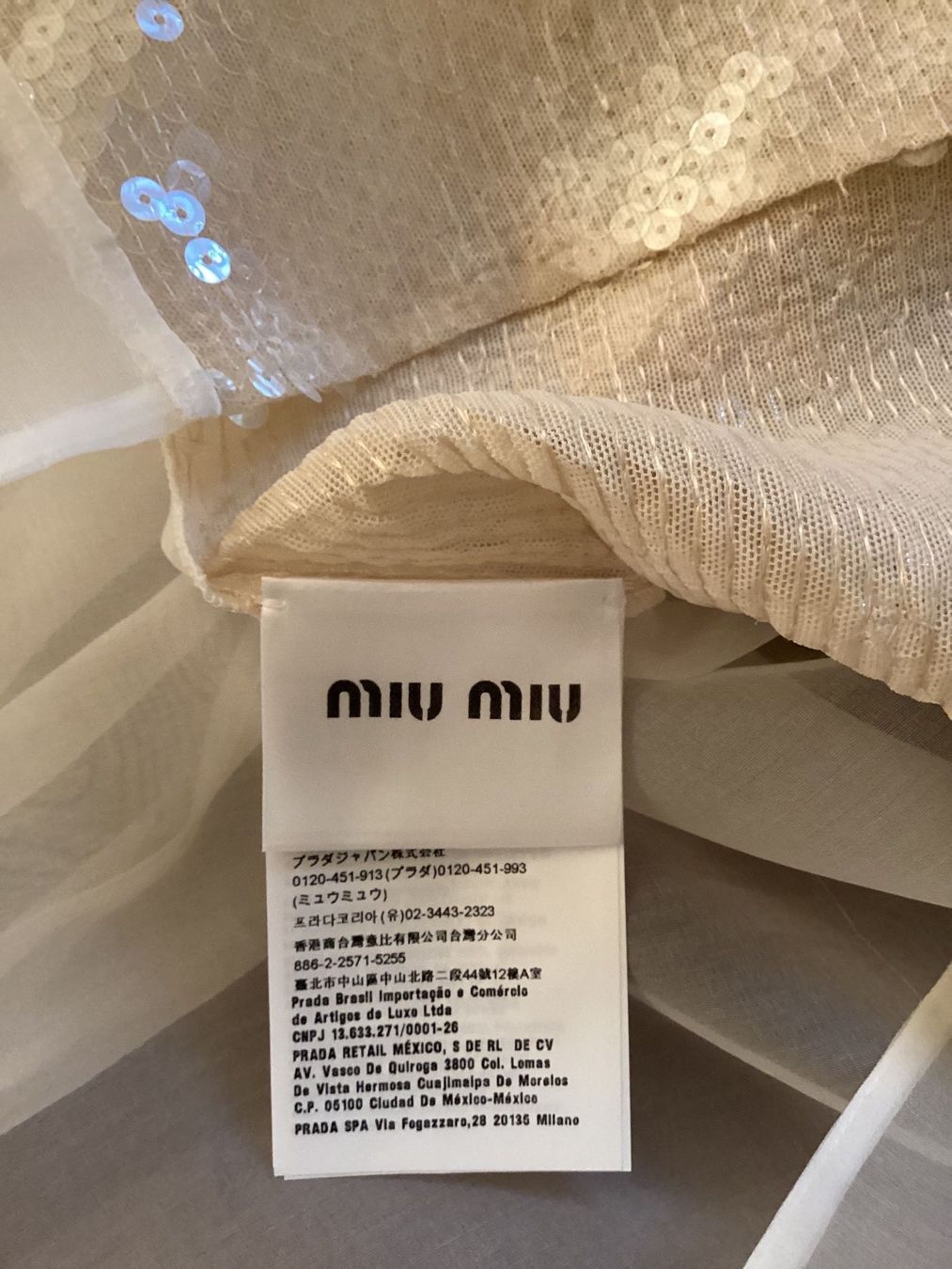 Miu Miu Blusen: Miu Miu Sequin Blouse IT38-EU34/36 – Neu und originalverpackt aus Pfäffikon ZH von JingTunic 7