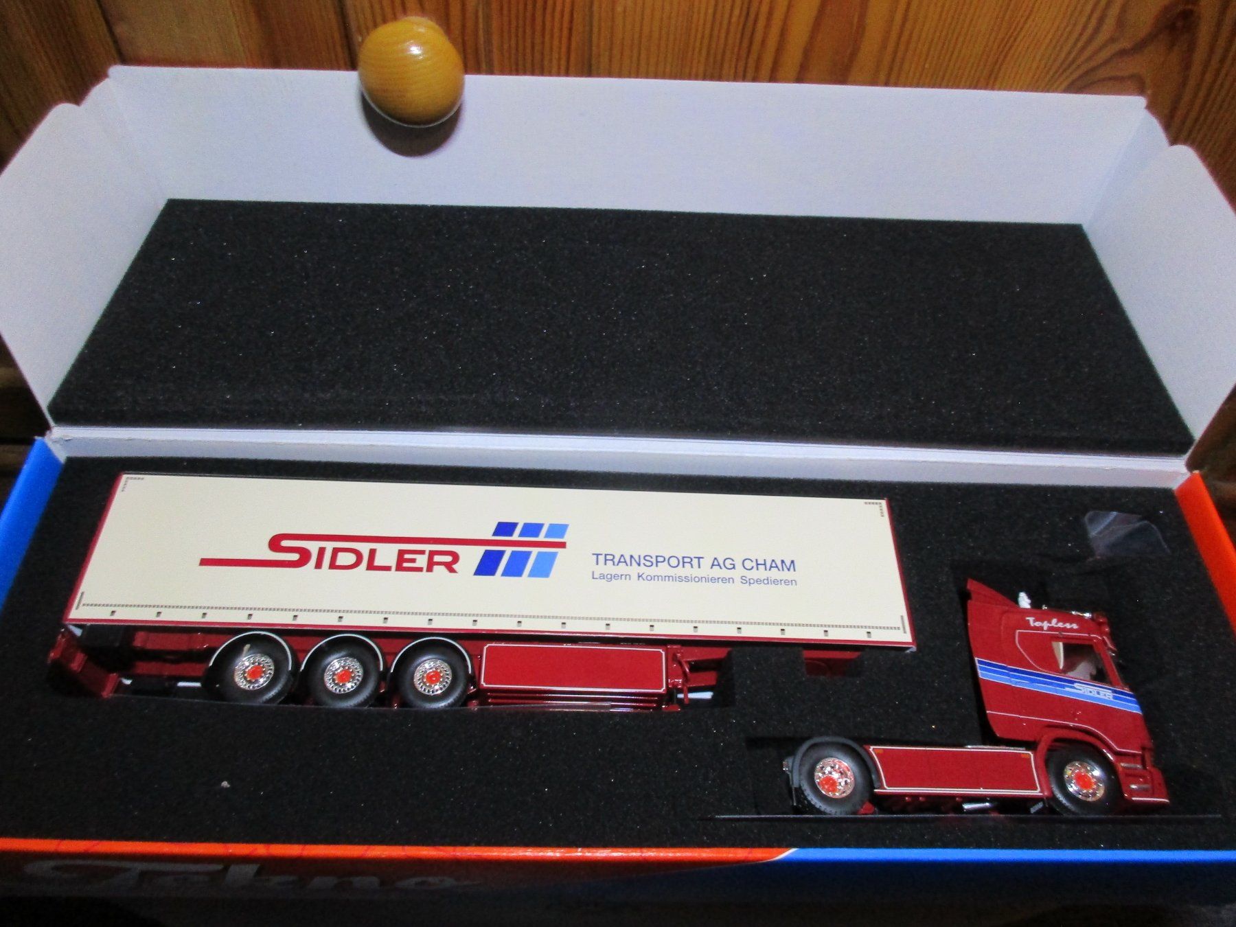 Tekno Kit di modellismo & Modellini statici: Tekno  1:50  Scania  Sidler Transport Cham – Nuovo e nell'imballaggio originale da Ennetmoos venduto da Truckdiver