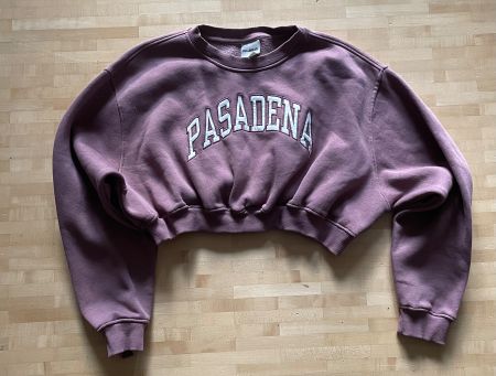Pull&Bear Sweatshirt Gr. M, Cropped, Mauve