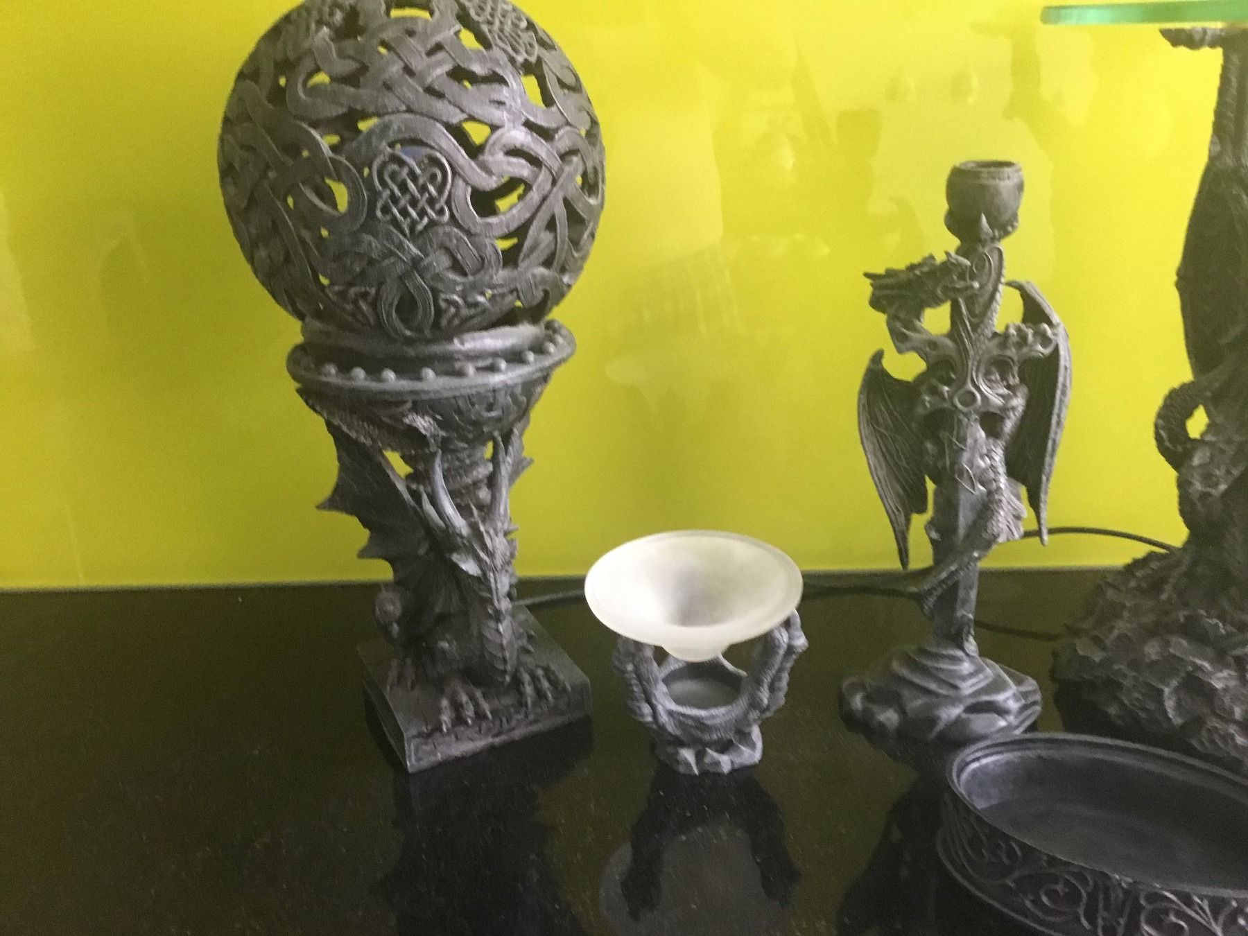 Skulpturen & Statuen: 5er Deko Set Drachen Figuren, Gothic Deko – Gebraucht aus Basel von Hampe1555 4