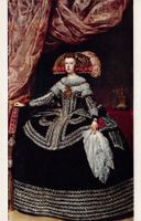 Kunst-AK, Velázquez, La Reina Doña Mariana de Austria