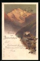 Carl Biese: Interlaken, Ortsansicht bei 