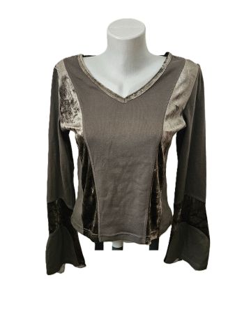 NEU! BOOM BABA Bluse Samt ca. S/M Goa Hippie Boho Elfe