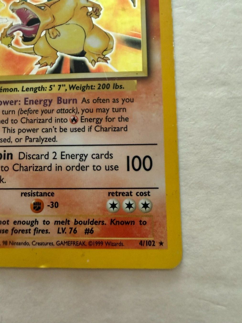 Pokémon Carte collezionabili: Pokémon Charizard 4/102 Base Set Unlimited Holo – Usato da Chiggiogna venduto da MEMA-INVEST 5