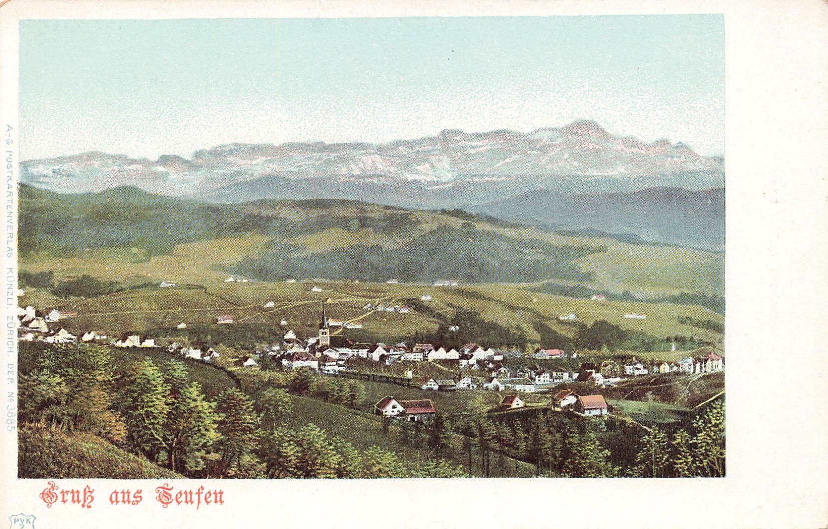 Ansichtskarten: Teufen AR Panorama – Gebraucht aus Biasca von Blenio71