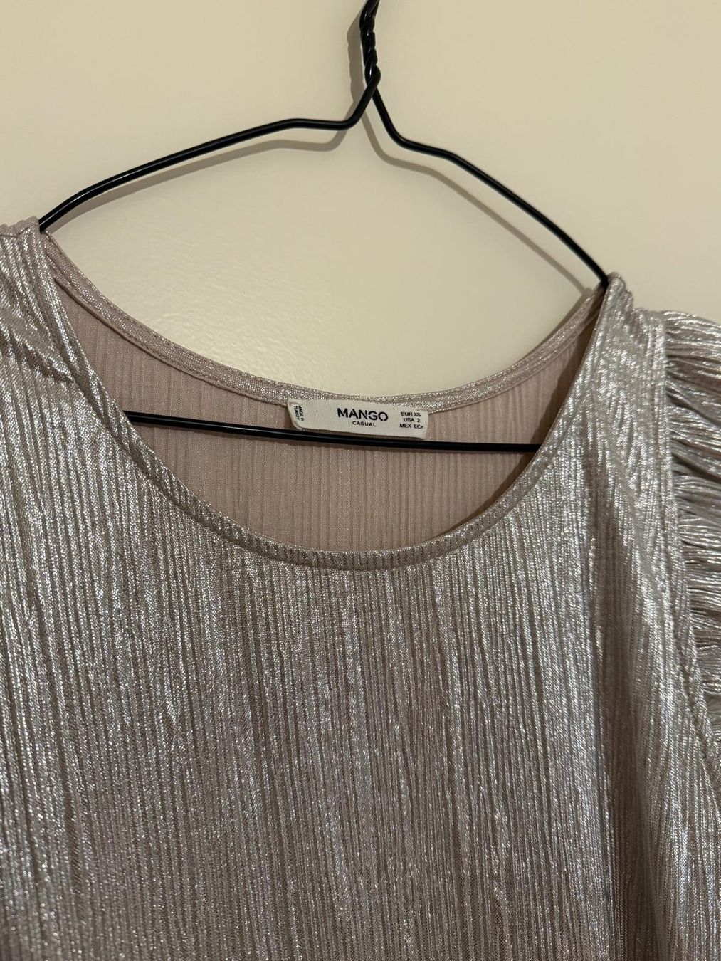 Mango Vestiti: Kleid silbrig Mango, Grösse XS – Usato da Luzern venduto da mic_yg2k 1