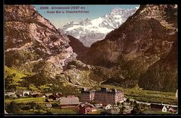 Grindelwald, Hotel Bär u. Viescherhörn