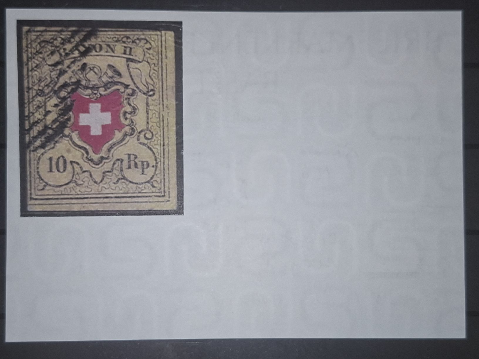 Alle Briefmarken: Rayon 16II Typ 40 D - LO  Bogenecke mit Befund  – Gebraucht aus Balgach von SIMEON27 2
