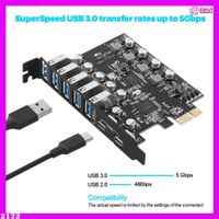 PCIe USB 3.0-Kartenerweiterung USB-A 5X USB-C 2X PCI Express