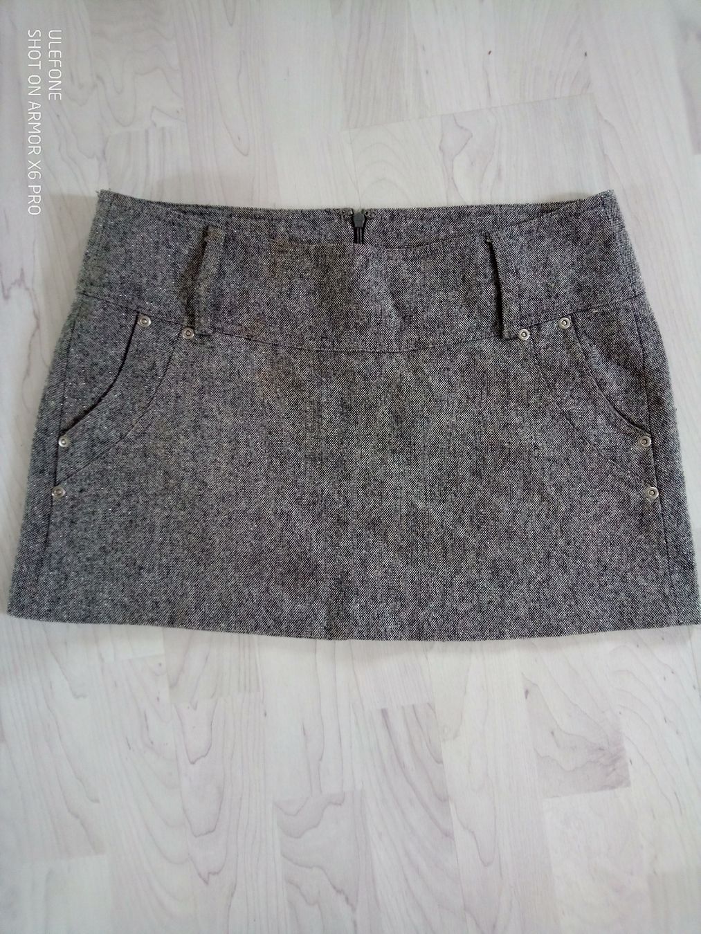 Gonne: Tally Weijl Minirock, Gr. 36, Grau – Usato da Volketswil venduto da Car1