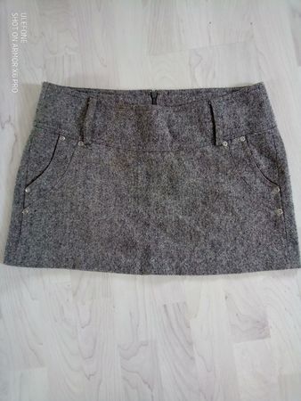 Tally Weijl Minirock, Gr. 36, Grau