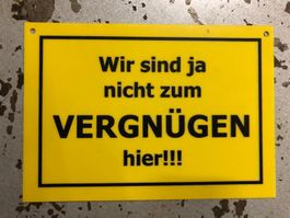Spruch arbeit büro türe hinweis
